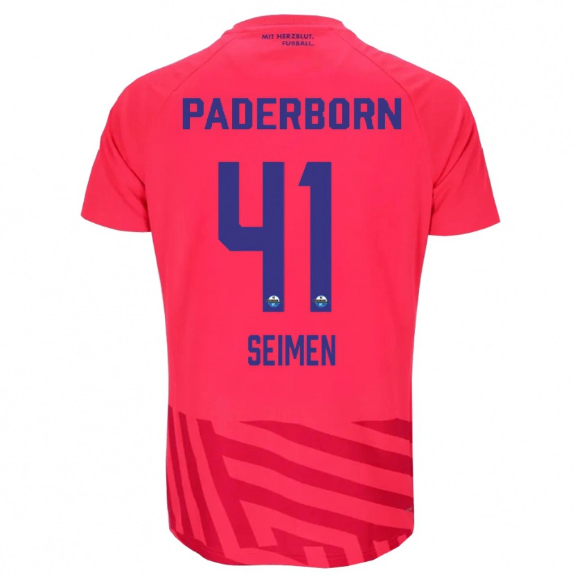Danxen Heren Dennis Seimen #41 Rood Zwart Keepersshirt 2025/26 T-Shirt