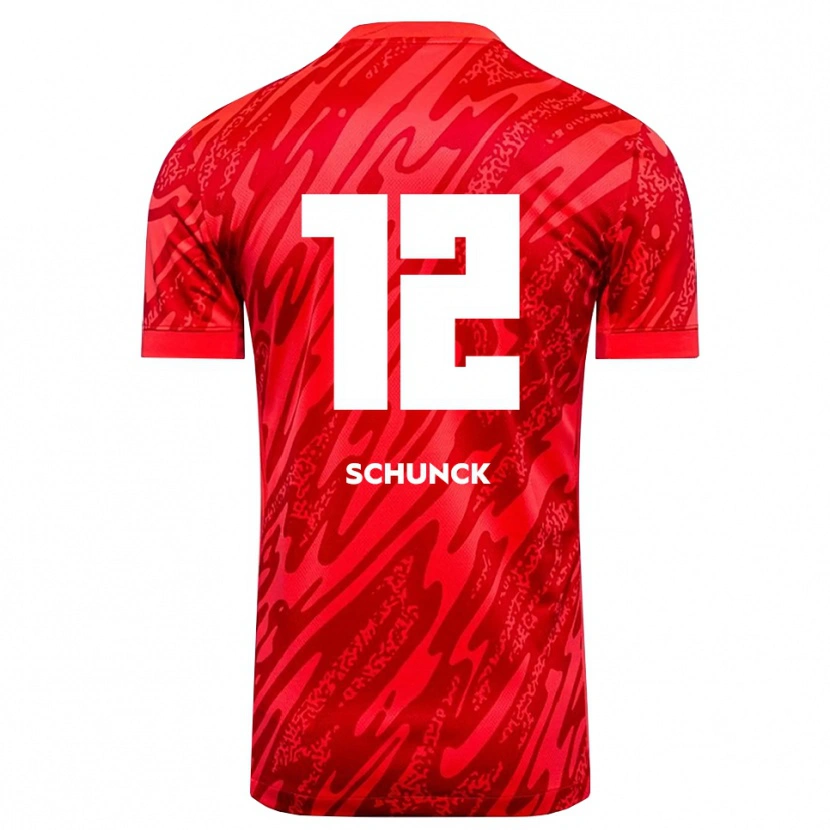 Danxen Heren Jan Schunck #12 Rood Wit Keepersshirt 2025/26 T-Shirt