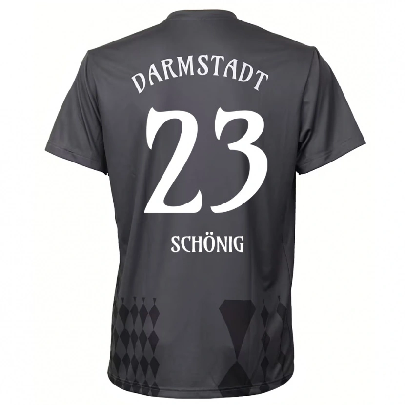 Danxen Heren Mauritius Schönig #23 Donkergrijs Keepersshirt 2025/26 T-Shirt