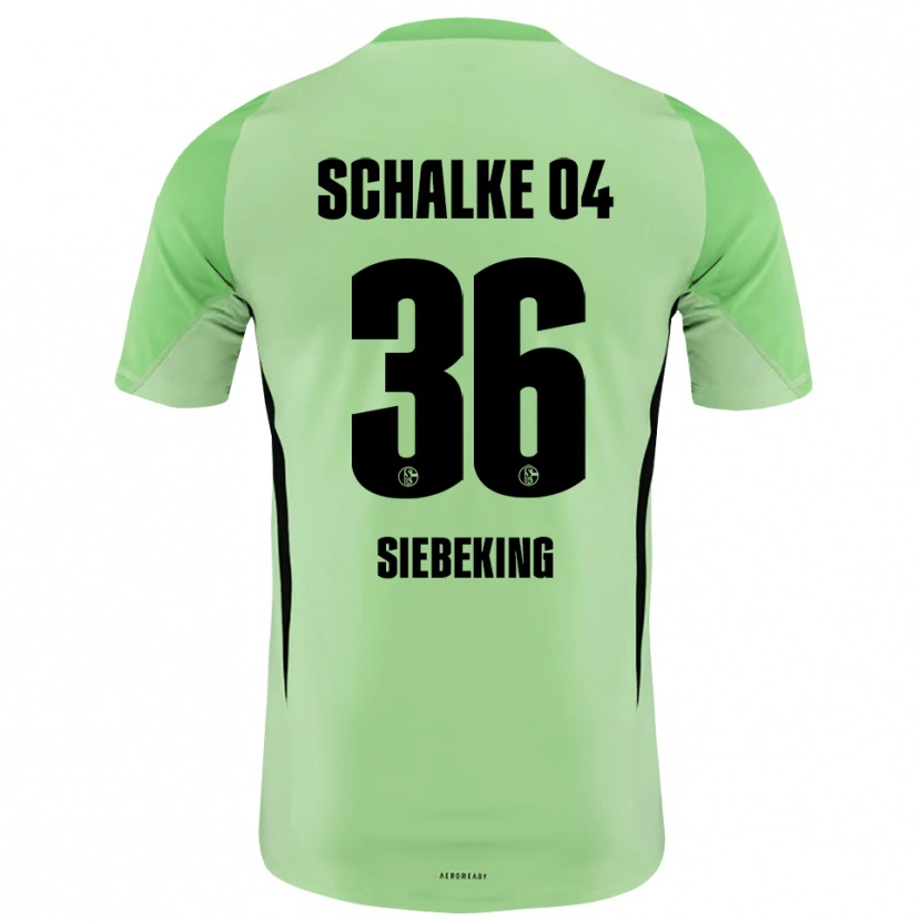 Danxen Heren Johannes Siebeking #36 Licht Groen Zwart Keepersshirt 2025/26 T-Shirt