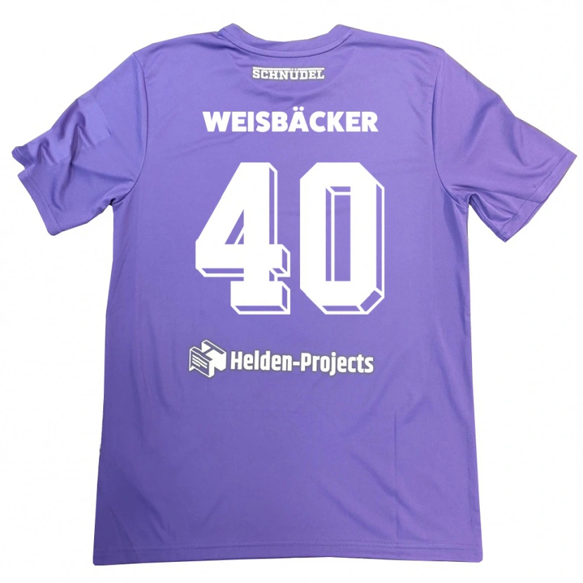 Danxen Heren Maximilian Weisbäcker #40 Paars Wit Keepersshirt 2025/26 T-Shirt