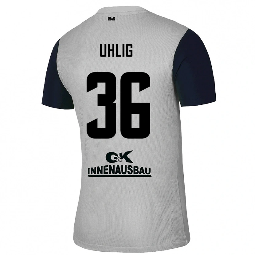 Danxen Heren Max Uhlig #36 Grijs Zwart Keepersshirt 2025/26 T-Shirt