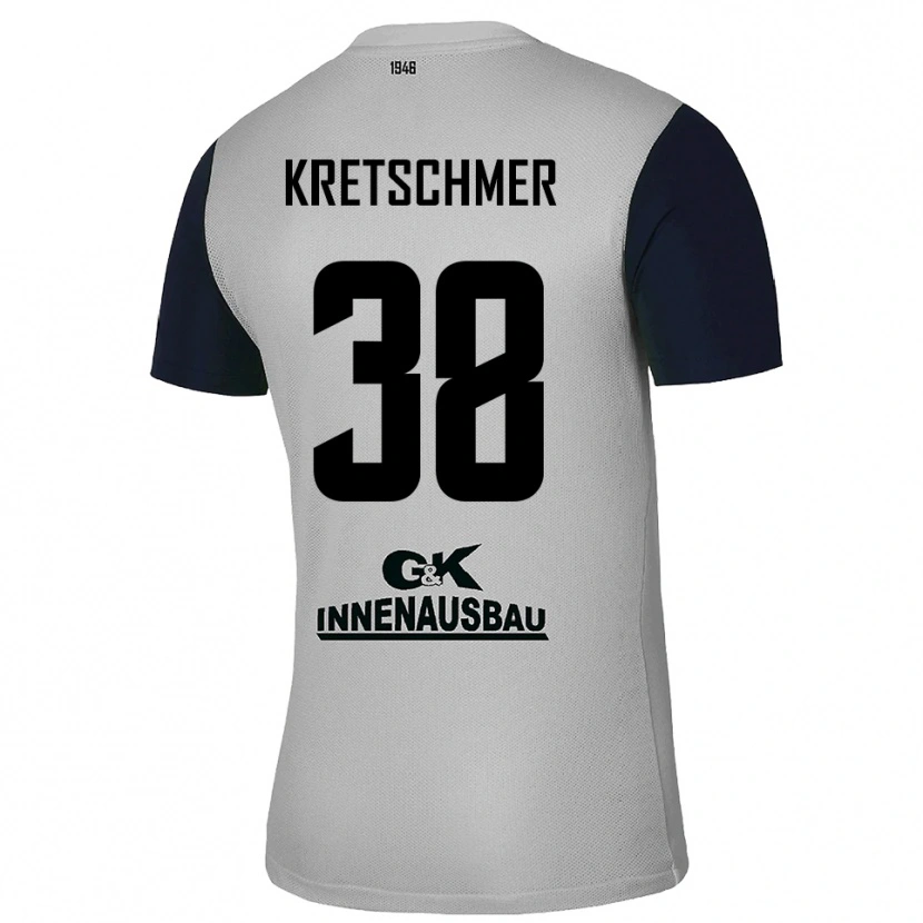Danxen Heren Theo Kretschmer #38 Grijs Zwart Keepersshirt 2025/26 T-Shirt