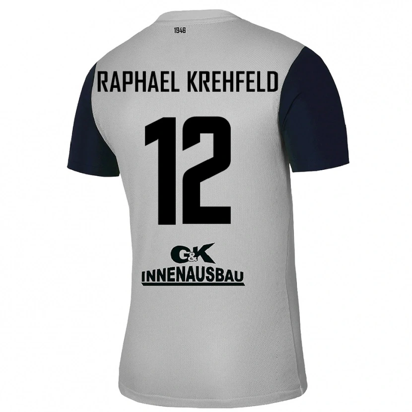 Danxen Heren Luca Raphael Krehfeld #12 Grijs Zwart Keepersshirt 2025/26 T-Shirt