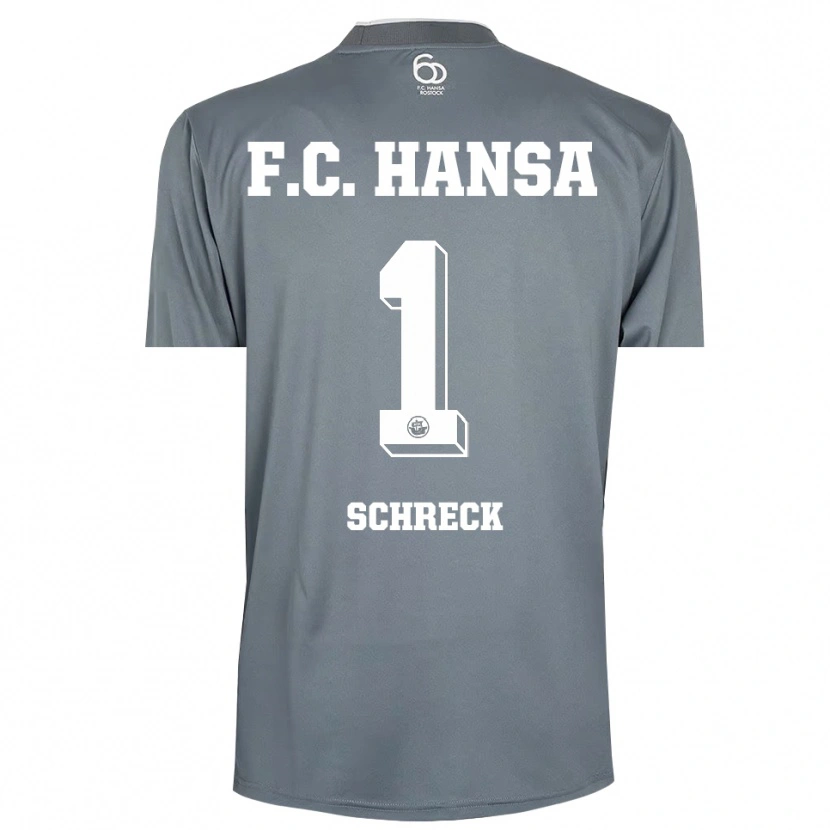Danxen Heren Til Schreck #1 Lichtgrijs Wit Keepersshirt 2025/26 T-Shirt