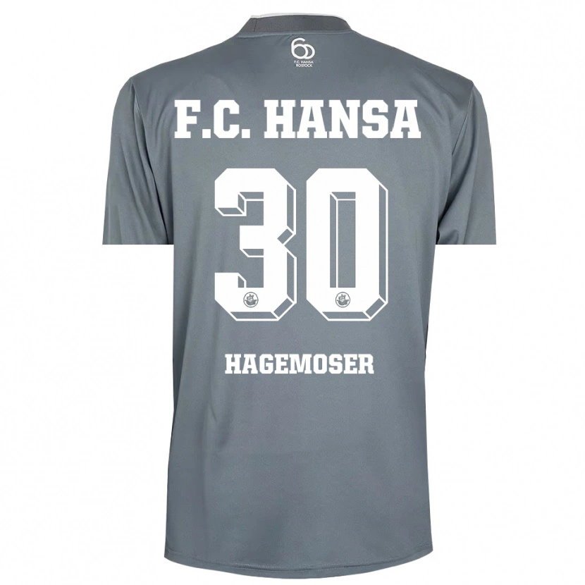 Danxen Heren Max Hagemoser #30 Lichtgrijs Wit Keepersshirt 2025/26 T-Shirt