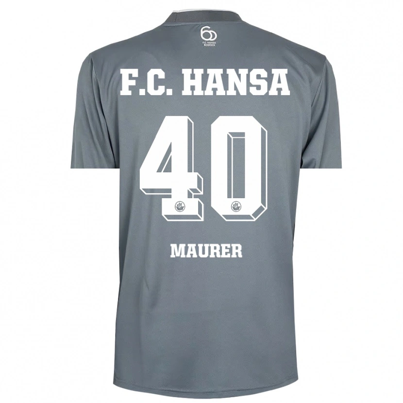 Danxen Heren Erik Maurer #40 Lichtgrijs Wit Keepersshirt 2025/26 T-Shirt