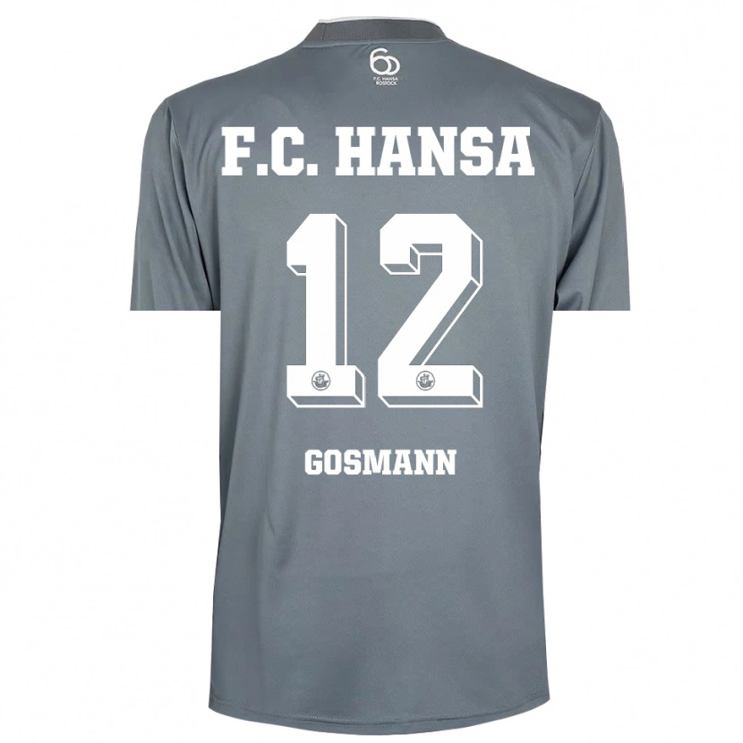 Danxen Heren Hermann Gosmann #12 Lichtgrijs Wit Keepersshirt 2025/26 T-Shirt