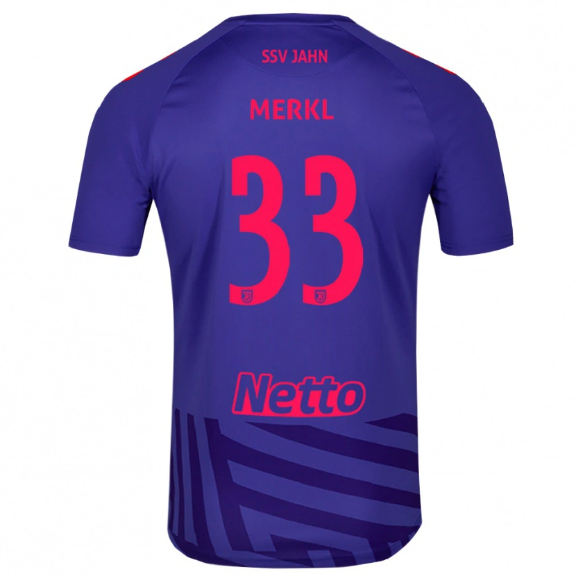 Danxen Heren Maurice Merkl #33 Koningsblauw Rood Keepersshirt 2025/26 T-Shirt