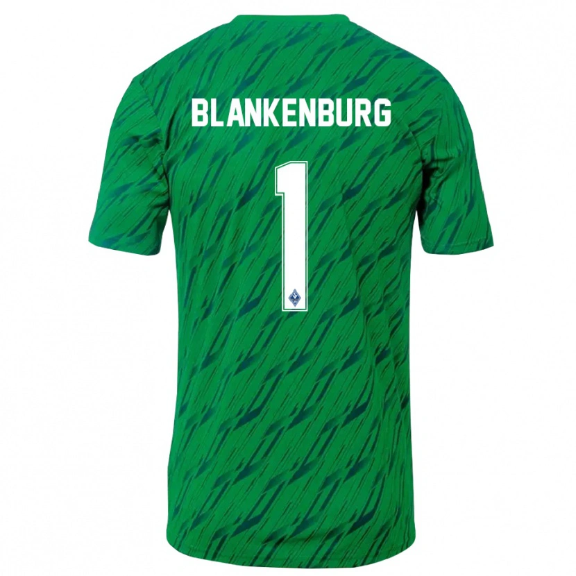 Danxen Heren Luca Blankenburg #1 Groen Wit Keepersshirt 2025/26 T-Shirt