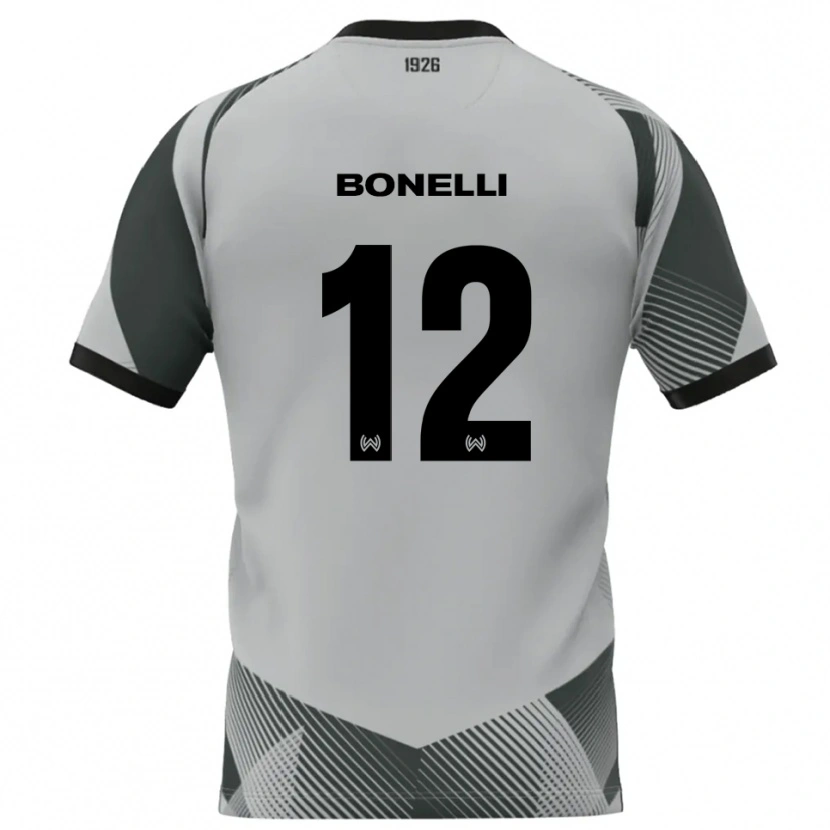Danxen Heren Leonardo Bonelli #12 Lichtgrijs Wit Keepersshirt 2025/26 T-Shirt