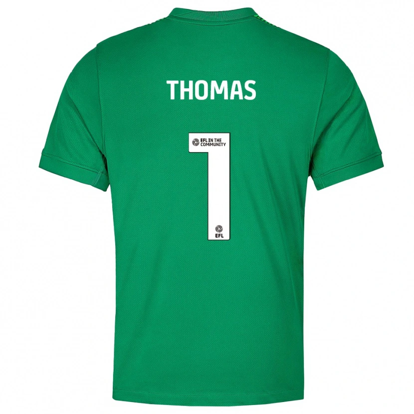Danxen Heren Lucy Thomas #1 Groen Wit Keepersshirt 2025/26 T-Shirt