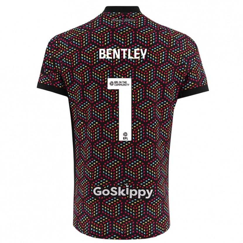 Danxen Heren Fran Bentley #1 Zwart Wit Keepersshirt 2025/26 T-Shirt