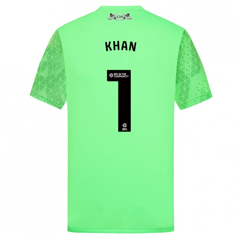 Danxen Heren Adam Khan #1 Fluorescerend Groen Keepersshirt 2025/26 T-Shirt