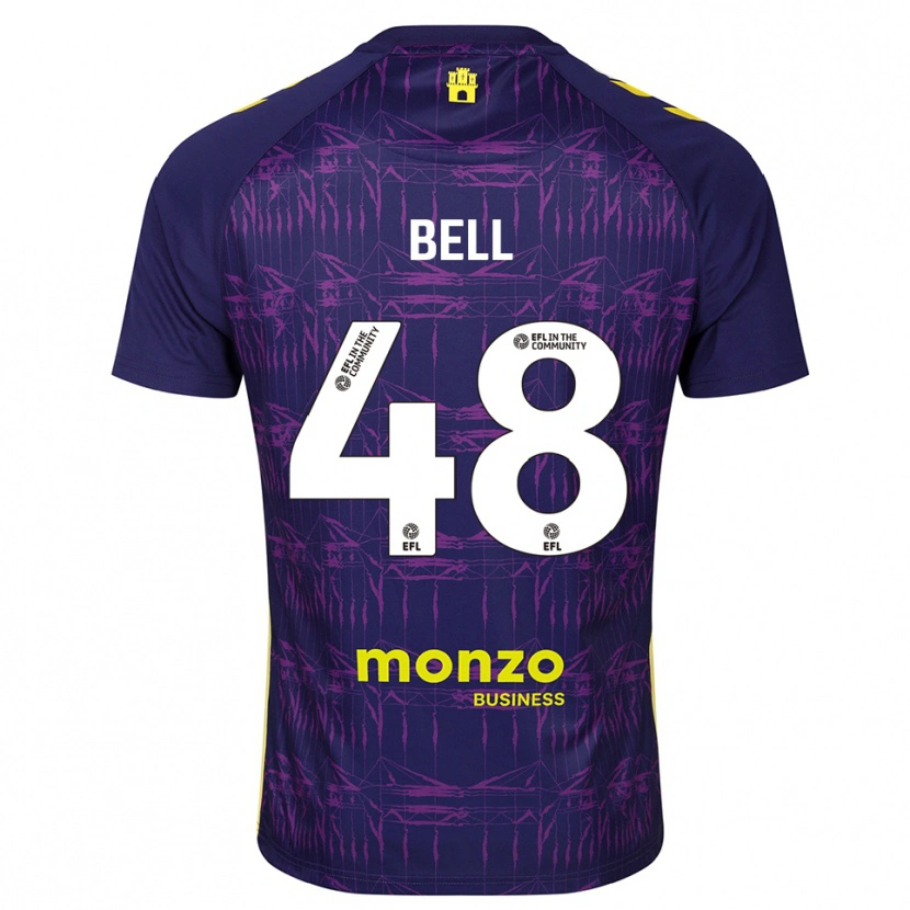 Danxen Heren Luke Bell #48 Paars Geel Keepersshirt 2025/26 T-Shirt