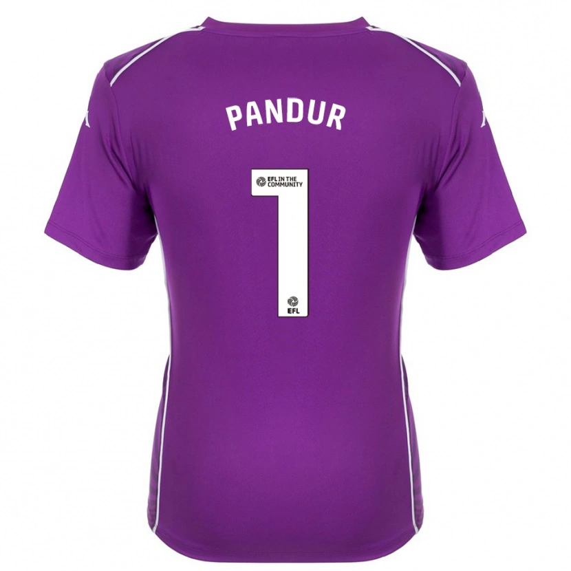 Danxen Heren Ivor Pandur #1 Paars Wit Keepersshirt 2025/26 T-Shirt