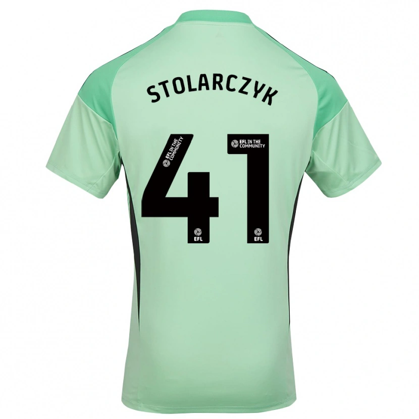 Danxen Heren Jakub Stolarczyk #41 Lichtgroen Zwart Keepersshirt 2025/26 T-Shirt