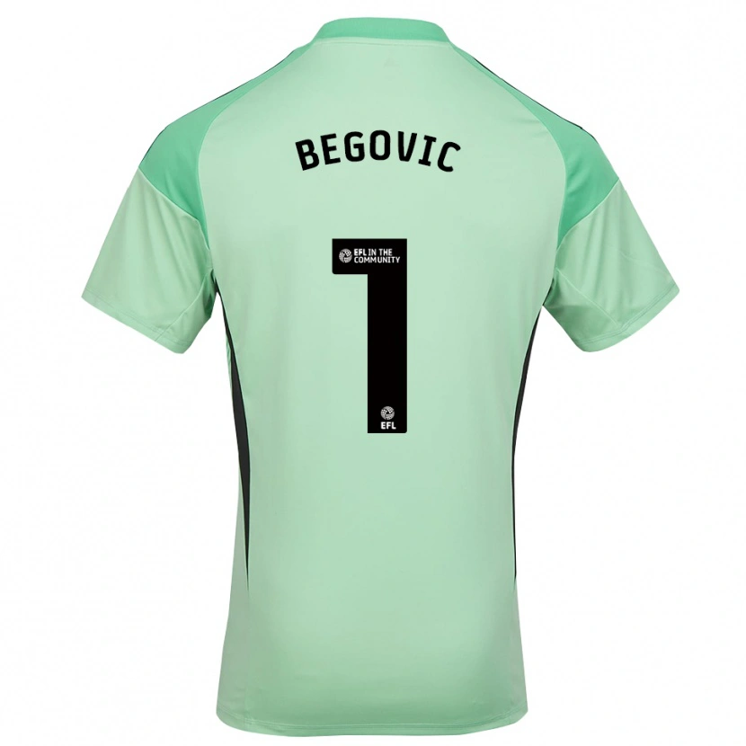 Danxen Heren Asmir Begovic #1 Lichtgroen Zwart Keepersshirt 2025/26 T-Shirt