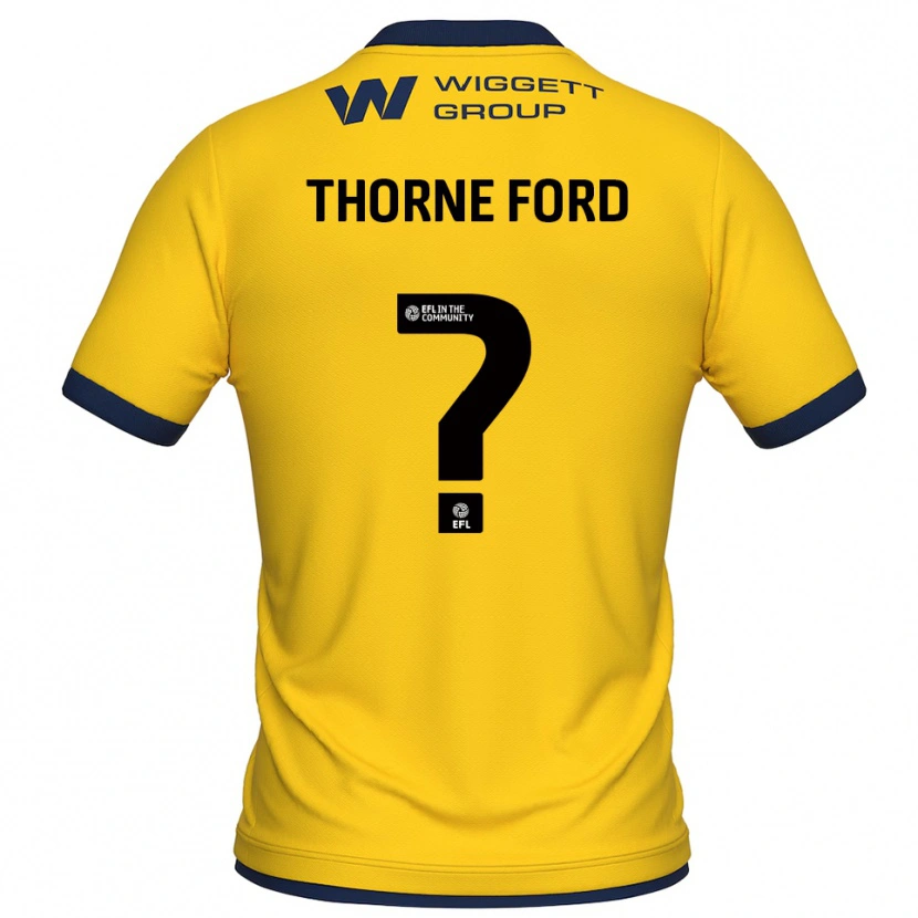 Danxen Heren Evie Thorne Ford #0 Geel Zwart Keepersshirt 2025/26 T-Shirt
