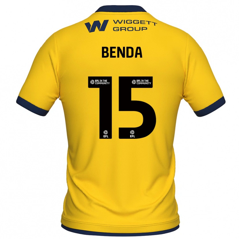 Danxen Heren Steven Benda #15 Geel Zwart Keepersshirt 2025/26 T-Shirt