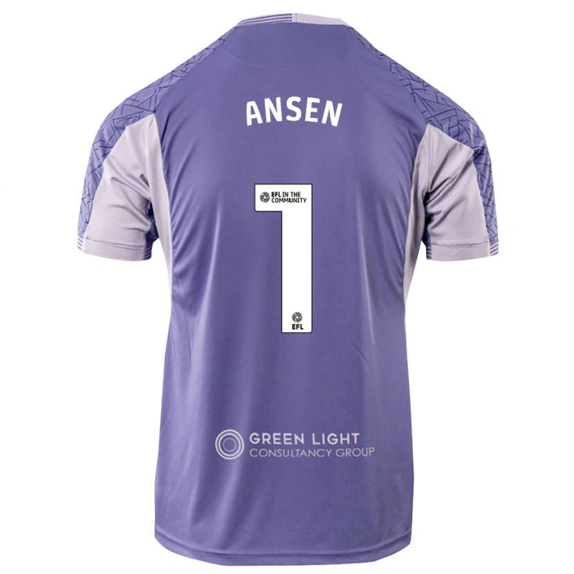 Danxen Heren Caleb Ansen #1 Licht Paars Keepersshirt 2025/26 T-Shirt