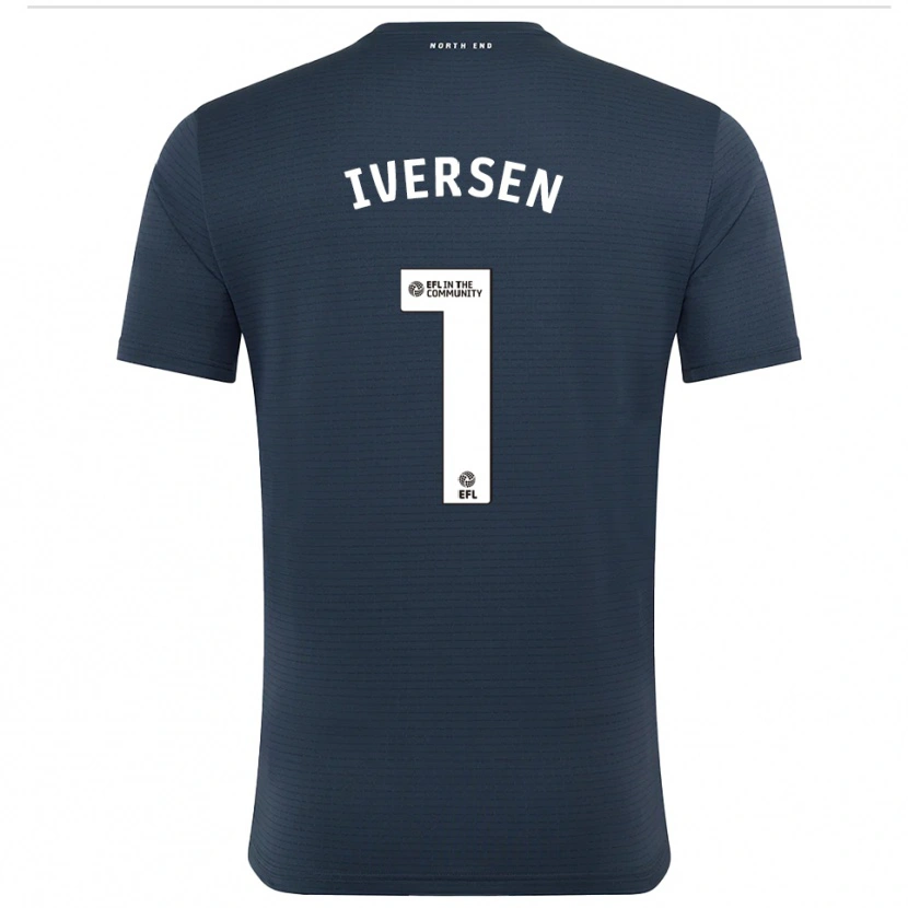 Danxen Heren Daniel Iversen #1 Zwart Wit Keepersshirt 2025/26 T-Shirt