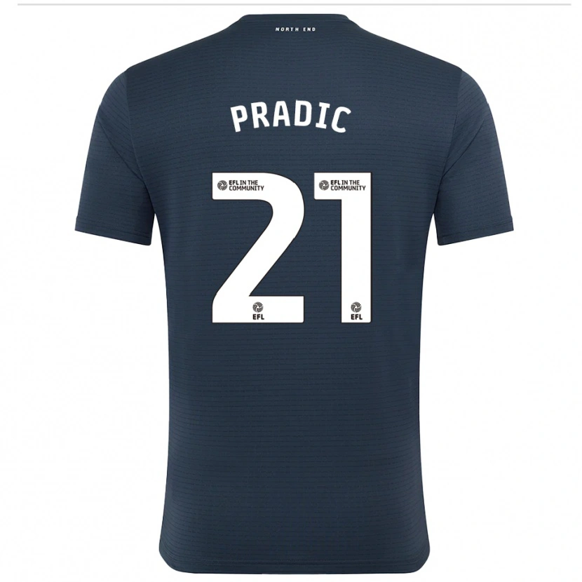 Danxen Heren James Pradic #21 Zwart Wit Keepersshirt 2025/26 T-Shirt