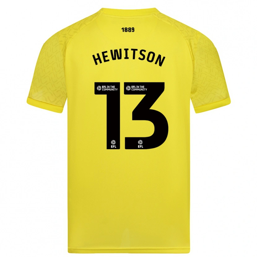 Danxen Heren Coby Hewitson #13 Geel Zwart Keepersshirt 2025/26 T-Shirt
