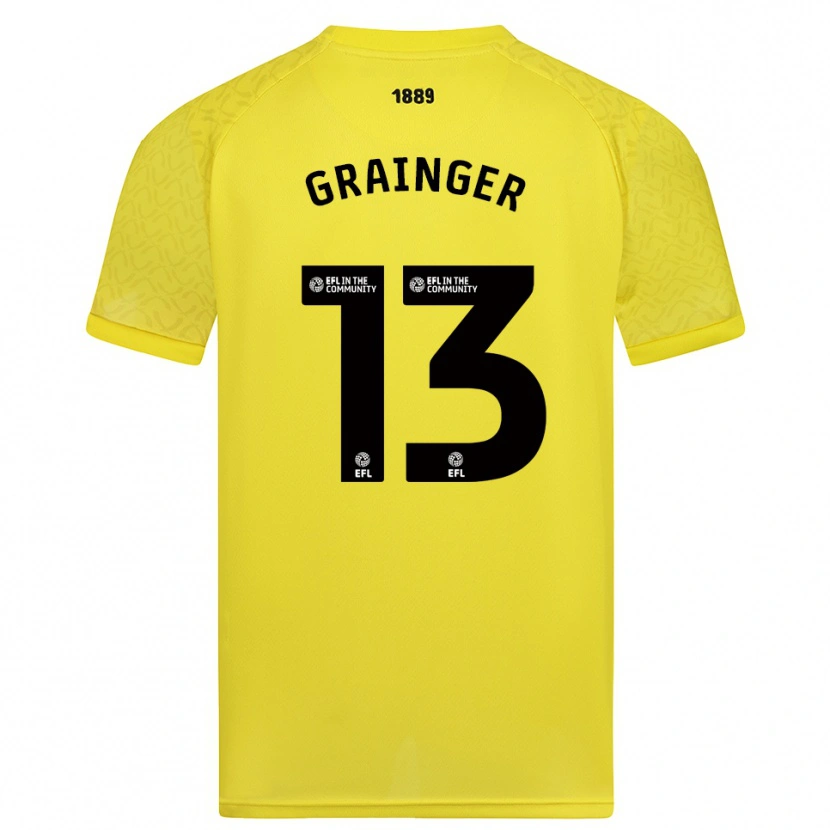 Danxen Heren Benjamin Grainger #13 Geel Zwart Keepersshirt 2025/26 T-Shirt