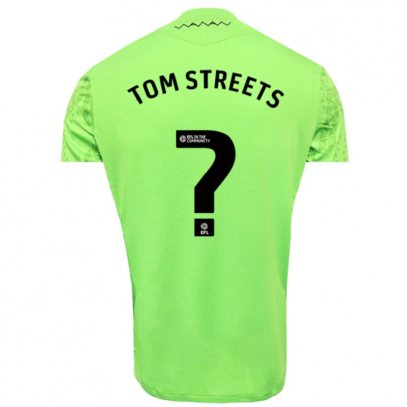 Danxen Heren Tom Streets #0 Limoen Zwart Keepersshirt 2025/26 T-Shirt