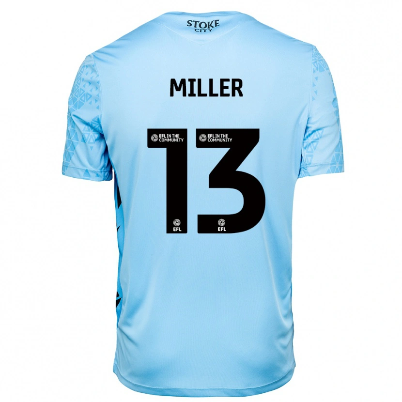 Danxen Heren Tom Miller #13 Hemelsblauw Zwart Keepersshirt 2025/26 T-Shirt