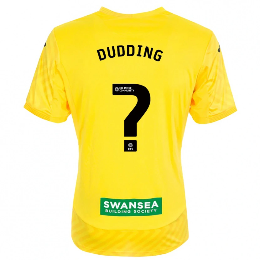 Danxen Heren Isaac Dudding #0 Geel Zwart Keepersshirt 2025/26 T-Shirt