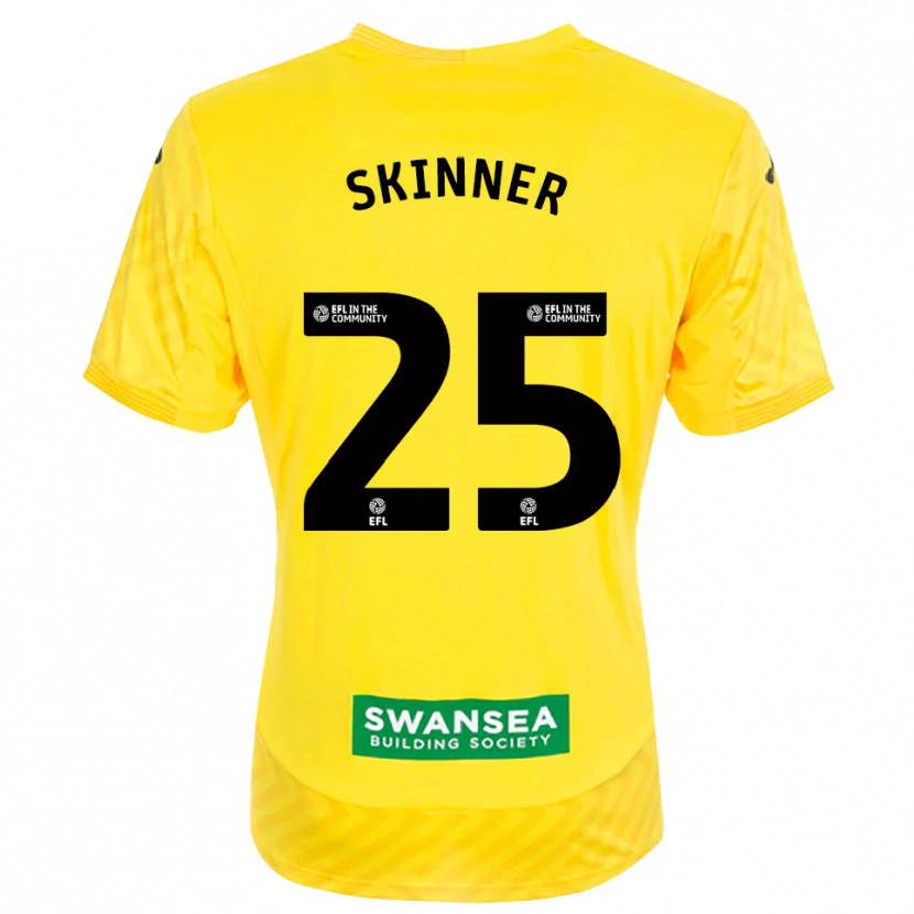 Danxen Heren Claire Skinner #25 Geel Zwart Keepersshirt 2025/26 T-Shirt