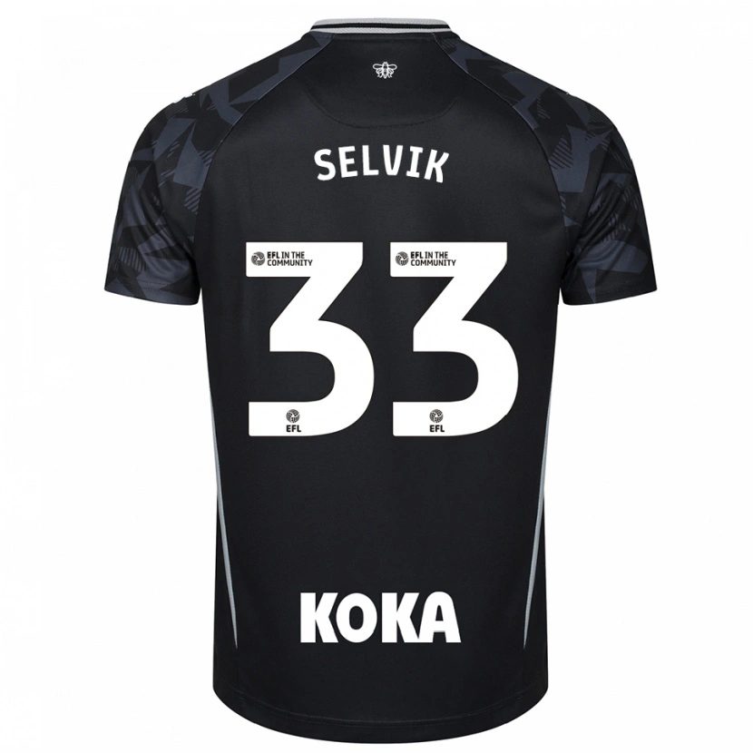 Danxen Heren Egil Selvik #33 Zwart Blauw Keepersshirt 2025/26 T-Shirt