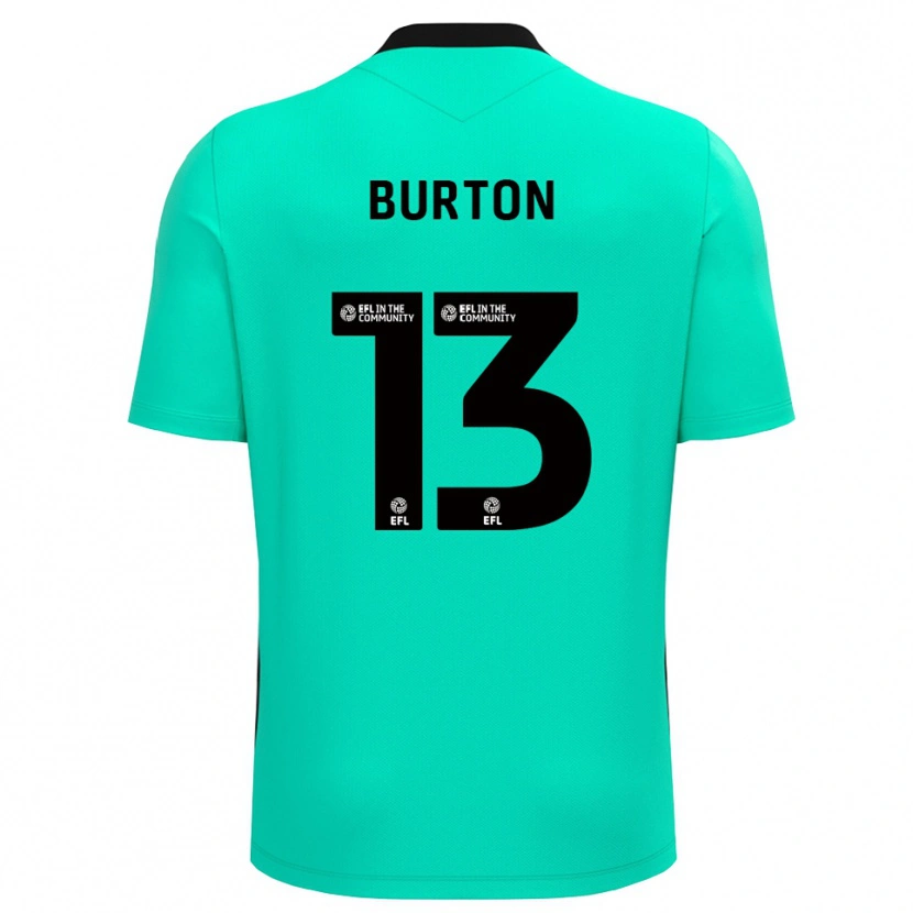Danxen Heren Callum Burton #13 Medium Turquoise Keepersshirt 2025/26 T-Shirt