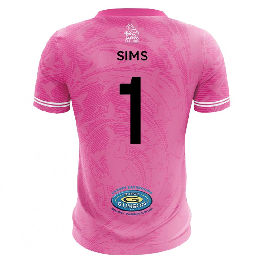 Danxen Heren Jack Sims #1 Roze Wit Keepersshirt 2025/26 T-Shirt
