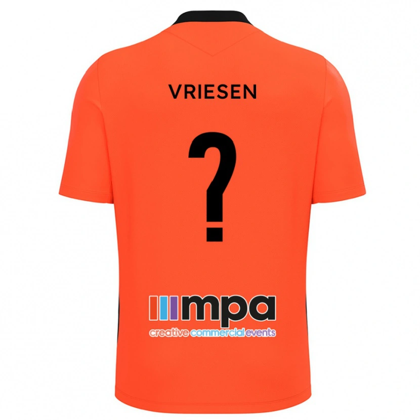 Danxen Heren Fabian Vriesen #0 Oranje Zwart Keepersshirt 2025/26 T-Shirt