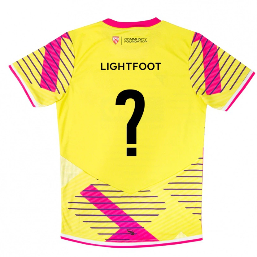 Danxen Heren Erin Lightfoot #0 Geel Roze Keepersshirt 2025/26 T-Shirt