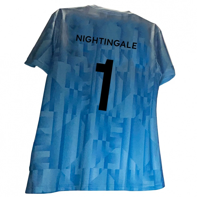 Danxen Heren Ben Nightingale #1 Blauw Wit Keepersshirt 2025/26 T-Shirt