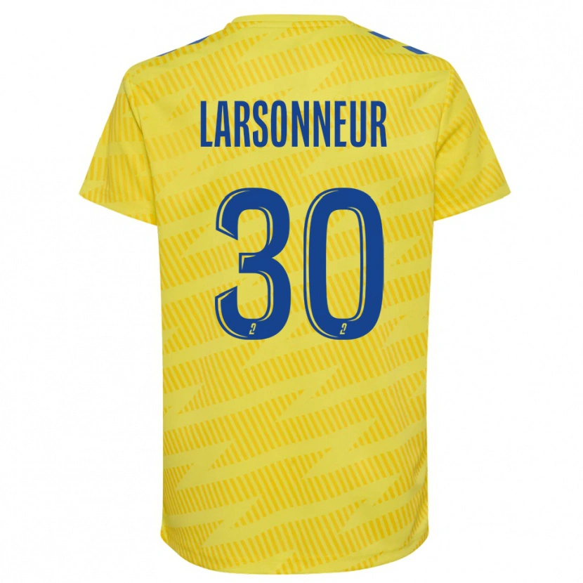 Danxen Heren Gautier Larsonneur #30 Geel Blauw Keepersshirt 2025/26 T-Shirt