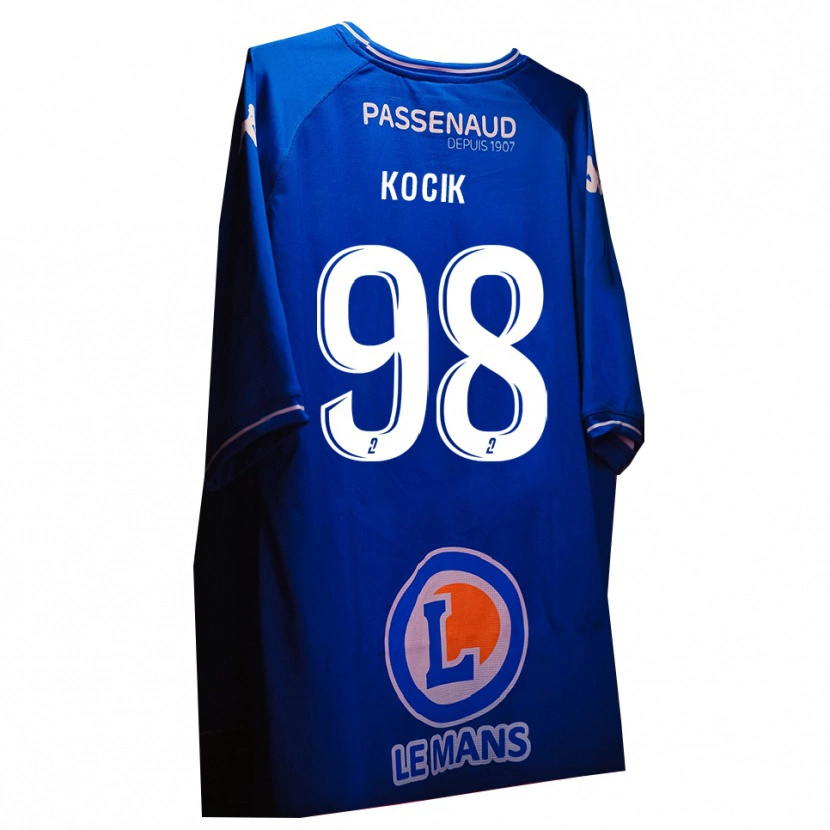 Danxen Heren Nicolas Kocik #98 Koninklijk Blauw Wit Keepersshirt 2025/26 T-Shirt