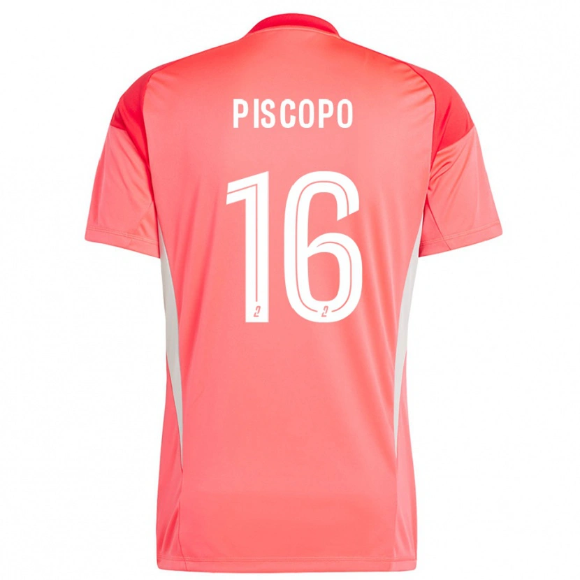 Danxen Heren Ange Piscopo #16 Oranje Rood Wit Keepersshirt 2025/26 T-Shirt