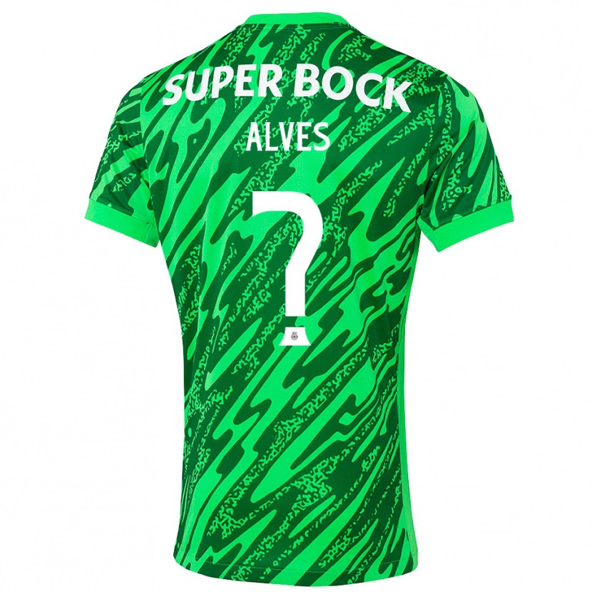 Danxen Heren Guilherme Alves #0 Groen Wit Keepersshirt 2025/26 T-Shirt