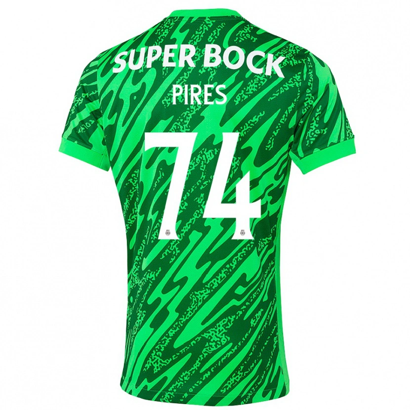 Danxen Heren Guilherme Pires #74 Groen Wit Keepersshirt 2025/26 T-Shirt
