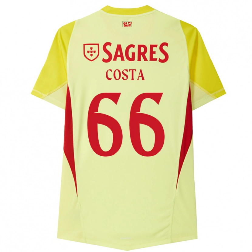 Danxen Heren Rute Costa #66 Geel Rood Keepersshirt 2025/26 T-Shirt