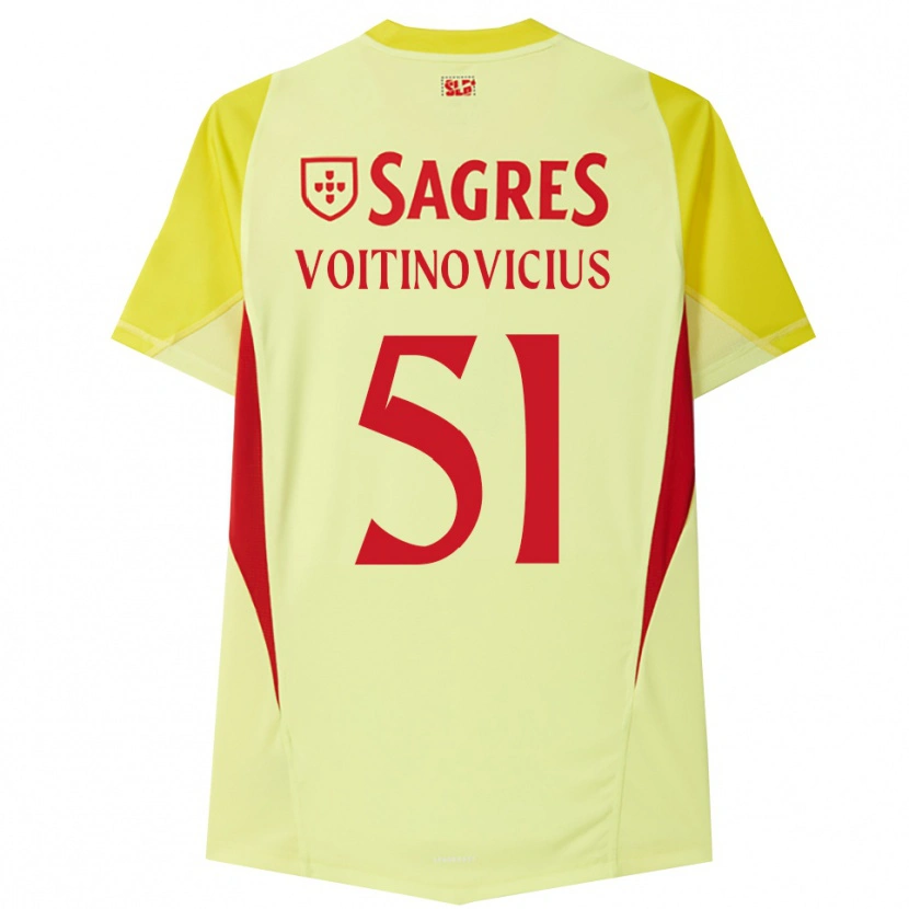 Danxen Heren Arnas Voitinovičius #51 Geel Rood Keepersshirt 2025/26 T-Shirt