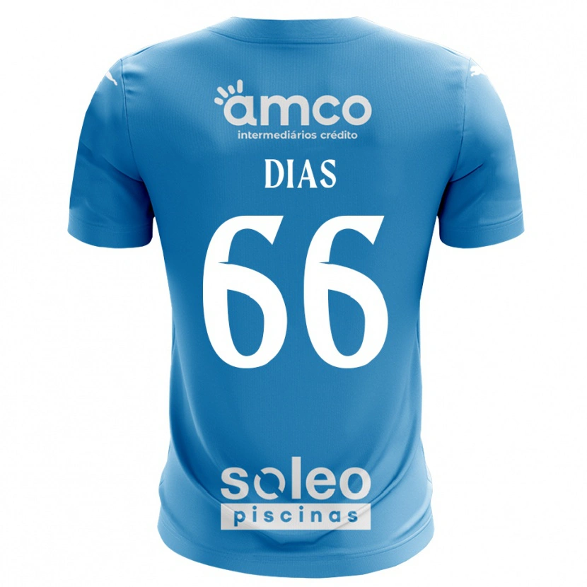 Danxen Heren Gonçalo Dias #66 Blauw Wit Keepersshirt 2025/26 T-Shirt