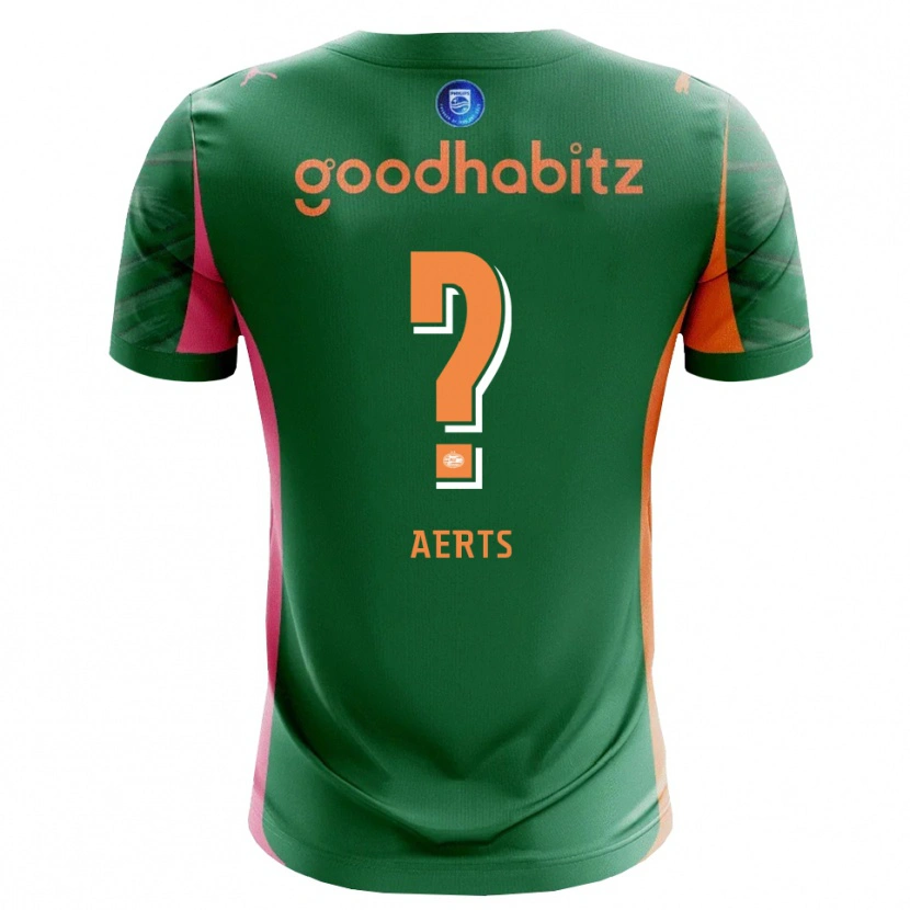 Danxen Heren Jim Aerts #0 Groen Oranje Keepersshirt 2025/26 T-Shirt
