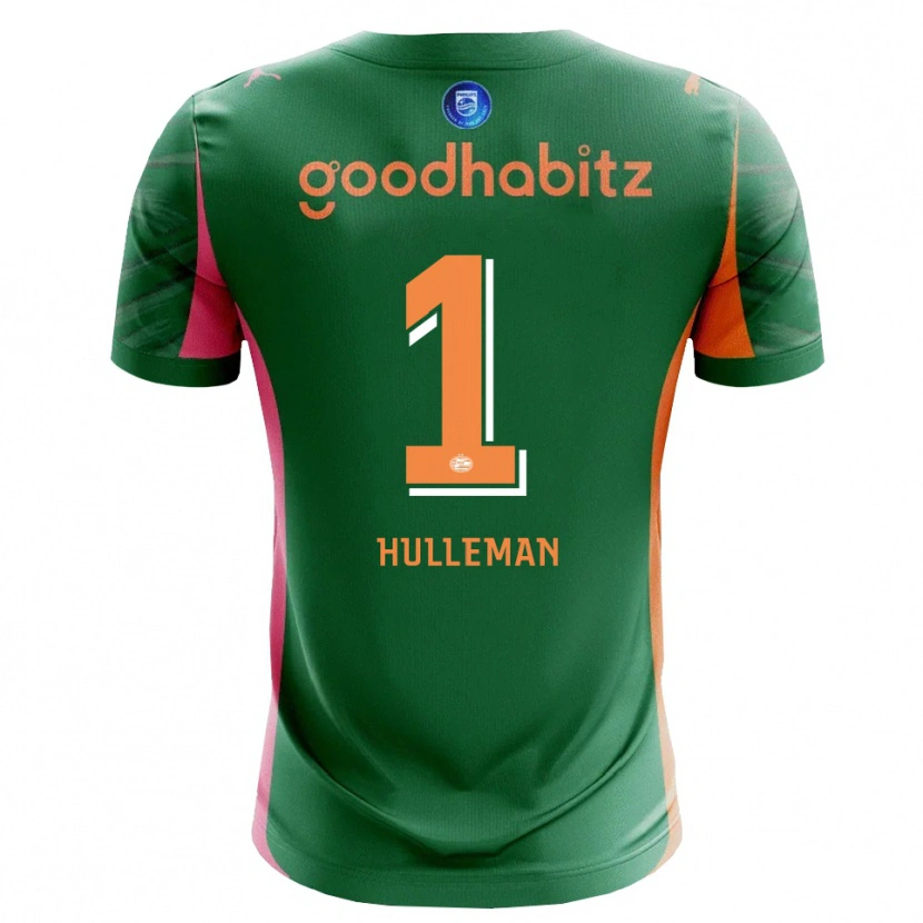 Danxen Heren Daan Hulleman #1 Groen Oranje Keepersshirt 2025/26 T-Shirt