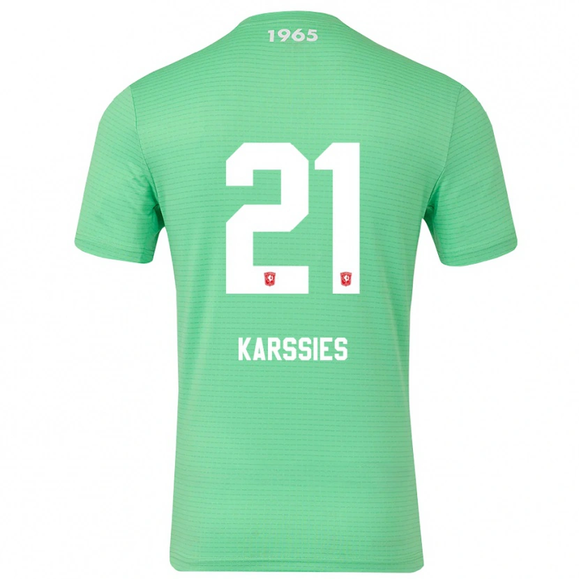 Danxen Heren Sam Karssies #21 Lichtgroen Wit Keepersshirt 2025/26 T-Shirt